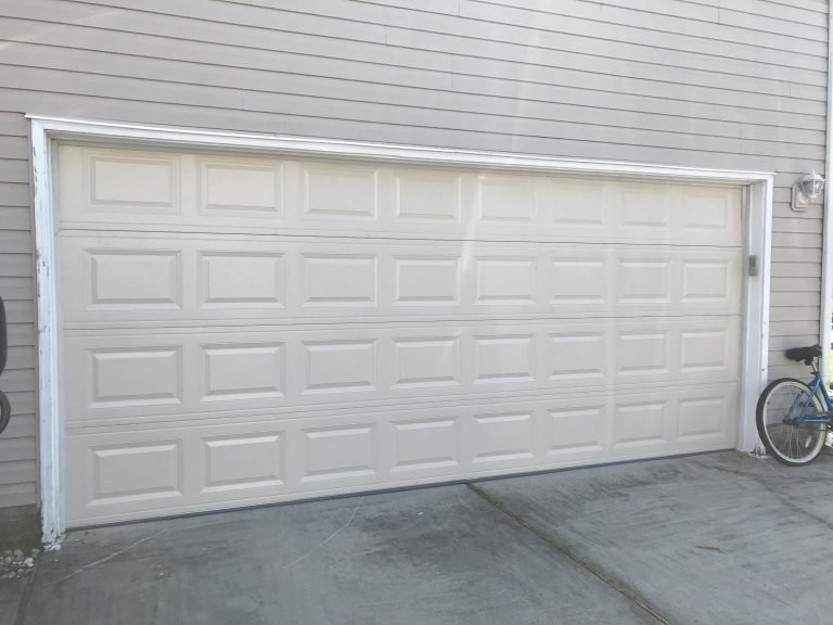 16"x7" Almond CHI Garage Door Installation