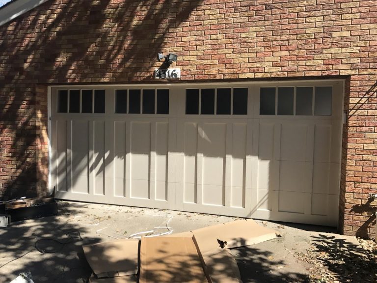 CHI Overlay Carriage Garage Door Installation